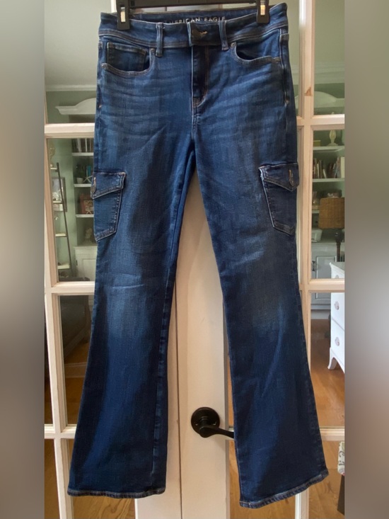 American Eagle Outfitters Denim - American Eagle Outfitters Kick Boot Flare Cargo Jeans Size 6